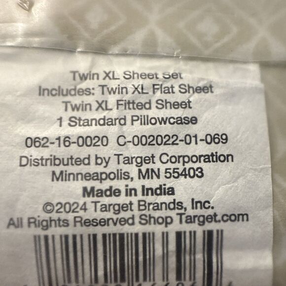 Twin/Twin XL Sheet Set “Beachcomber” Pattern - Picture 4 of 5